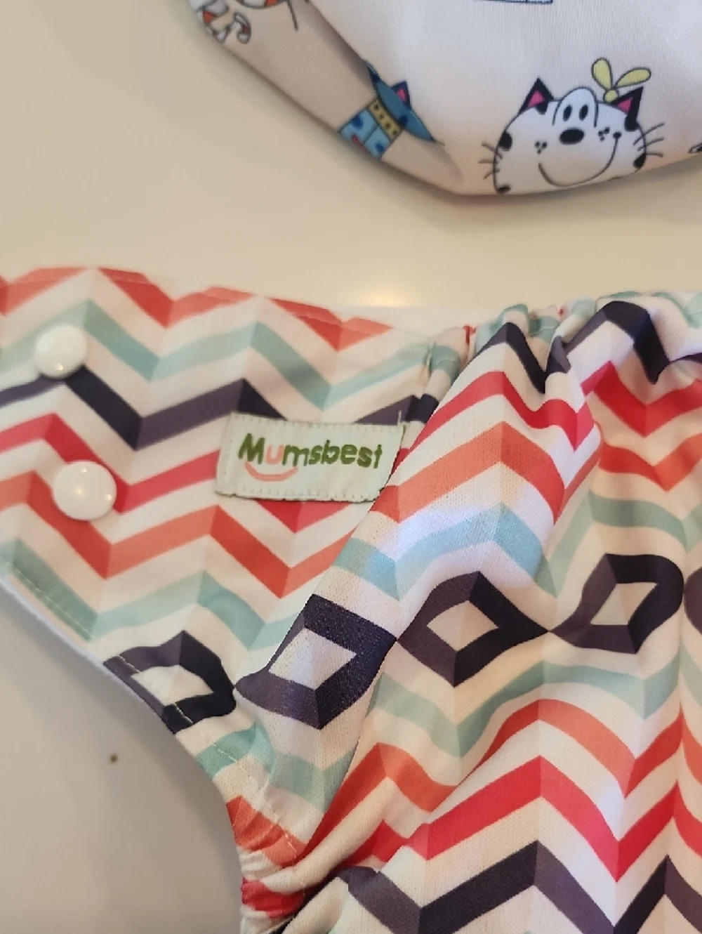 Mumsbest Cloth Diapers Lot of 4 Pocket Reusable Snap Adjustable Covers OSFM EUC